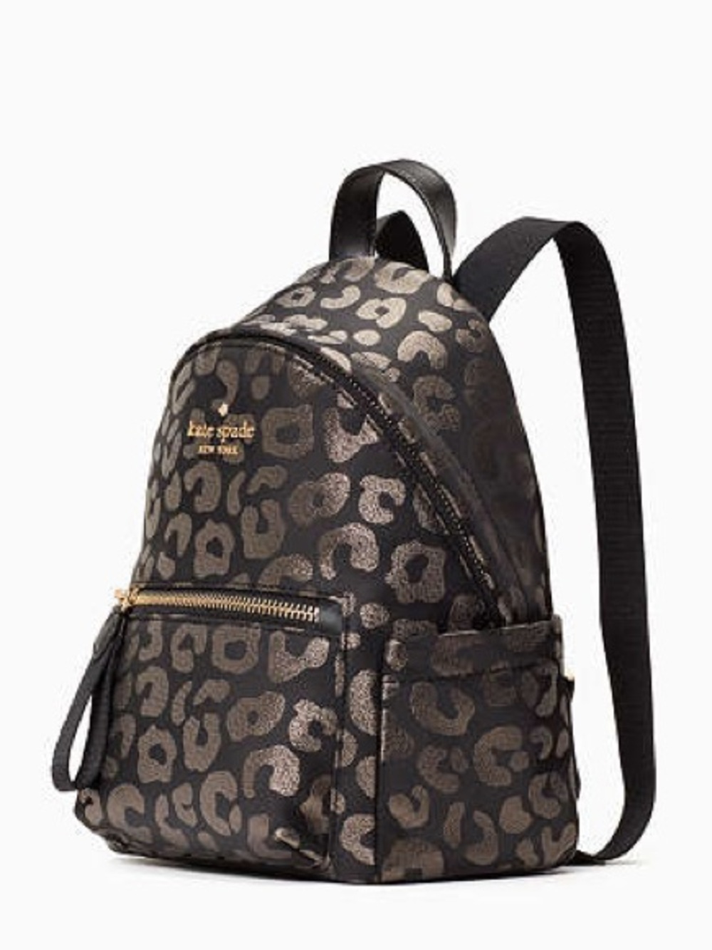 Kate Spade Chelsea Little Better Nylon Mini Leopard Print Backpack - Picture 2 of 9